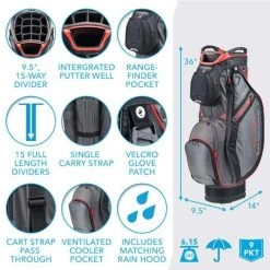 Sun Mountain Golf 2020 Sync Cart Bag -Golf Equipment Library 51QATlT JbL