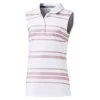 PUMA Golf Puma Stripe Sleeveless Girls Golf Polo