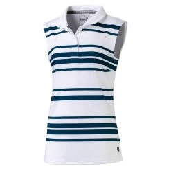 PUMA Golf Puma Stripe Sleeveless Girls Golf Polo -Golf Equipment Library 595685 03GILBRALTRSE c5eee665 92d0 41cf 8228 8cbf5c6c31f9