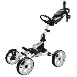 Clicgear Golf 4-Wheel Push Cart Model 8.0+ 16 Clicgear Golf 4-Wheel Push Cart Model 8.0+ -Golf Equipment Library 8.0 White Unfolded
