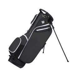 Wilson Staff "W" Carry Golf Bag -Golf Equipment Library 9fdc4028e8b0a43fadb858bea0f3c5832da25fcd WGB3309BL W CARRY BLACK v2
