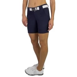 JoFit Belted 7.5 In Womens Golf Shorts -Golf Equipment Library GB505 MIDNIGHT