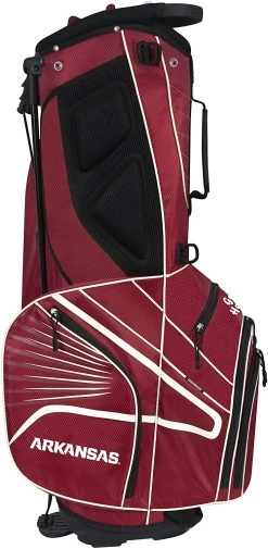 NCAA Collegiate The Gridiron III Team Effort Stand Bag -Golf Equipment Library Gridiron III Stand Bag Arkansas Razorbacks 2
