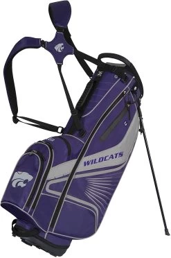 NCAA Collegiate The Gridiron III Team Effort Stand Bag -Golf Equipment Library Gridiron III Stand Bag Kansas State