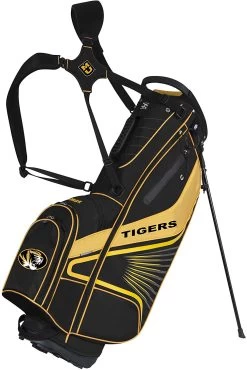 NCAA Collegiate The Gridiron III Team Effort Stand Bag -Golf Equipment Library Gridiron III Stand Bag Missouri Tigers