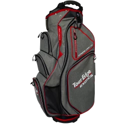 Tour Edge Xtreme 7.0 Cart Bag -Golf Equipment Library Heather Red WhiteCart