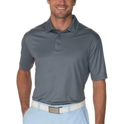Chase54 Explore Mens Golf Polo -Golf Equipment Library ME1100 PLATINUM
