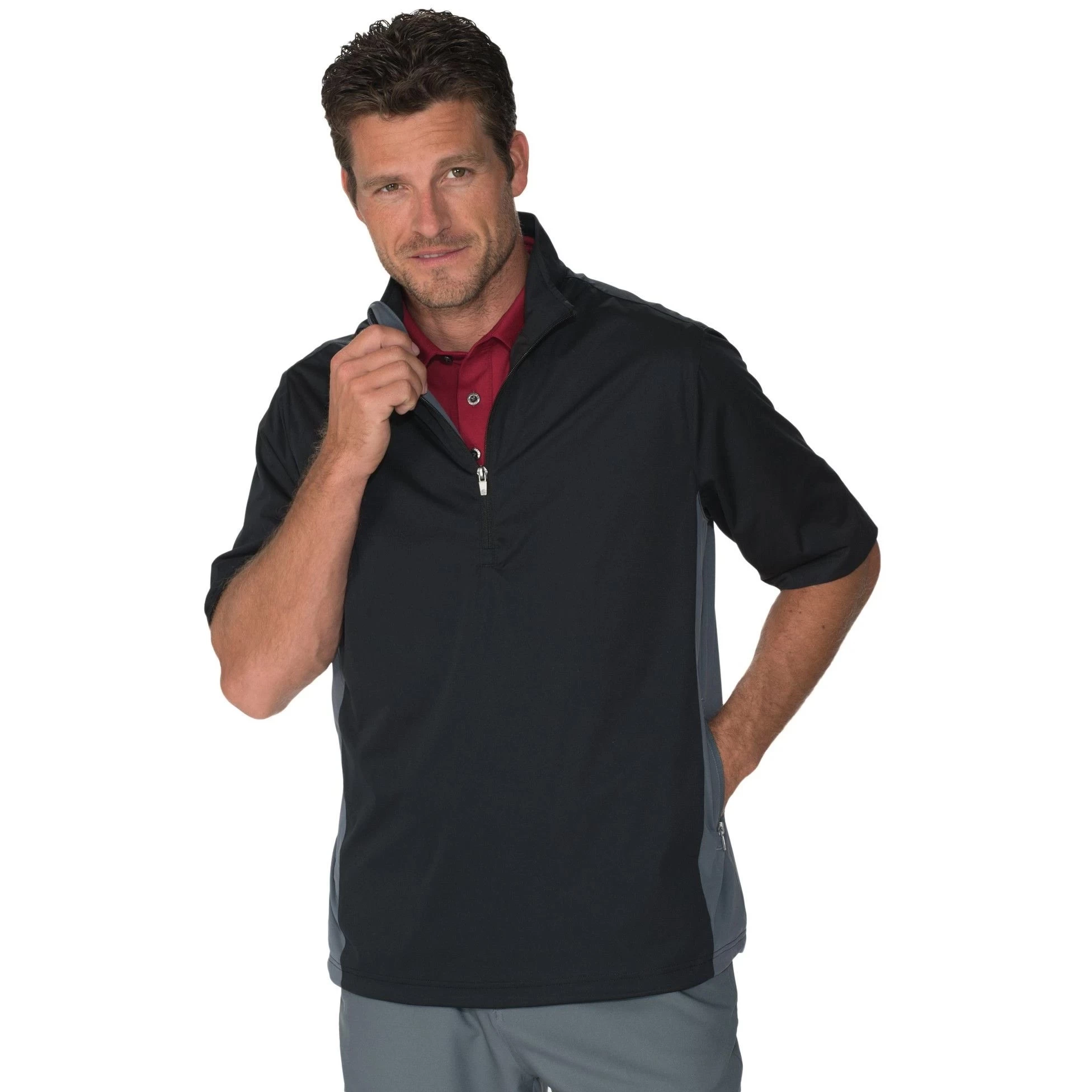 Chase54 Traverse Mens 1/2 Zip Golf Wind Shirt 1 Chase54 Traverse Mens 1/2 Zip Golf Wind Shirt