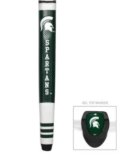 Team Golf NCAA Collegiate Putter Grips With Magnetic Ball Marker 30 Team Golf NCAA Collegiate Putter Grips With Magnetic Ball Marker -Golf Equipment Library MichiganState Spartans PutterGrip 44401 131