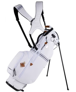 Sun Mountain 2023 Sonnenalp Mid-Stripe Dual Strap Stand Bag 19 Sun Mountain 2023 Sonnenalp Mid-Stripe Dual Strap Stand Bag -Golf Equipment Library N230133 white