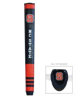 Team Golf NCAA Collegiate Putter Grips With Magnetic Ball Marker 34 Team Golf NCAA Collegiate Putter Grips With Magnetic Ball Marker -Golf Equipment Library NCState PutterGrip 44401 139