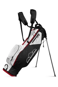 Sun Mountain Golf 2022 UltraLight 2.5+ 4-Way Stand Carry Bag -Golf Equipment Library SM25Black White Red