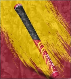Golf Pride MCC Teams Golf Grips - Standard -Golf Equipment Library Standard DarkRedYellow
