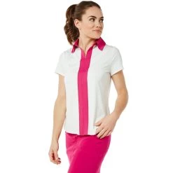 Belyn Key Contrast Womens Short Sleeve Golf Polo -Golf Equipment Library TSS0003 CR da191d2c 91bc 4f37 99cf 986bf2991723