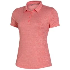 Under Armour Zinger 2.0 Heather Womens Golf Polo 22 Under Armour Zinger 2.0 Heather Womens Golf Polo -Golf Equipment Library UW0467 VERMILLION551H