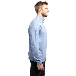 TravisMathew Zachary Mens Golf 1/2 Zip -Golf Equipment Library ZACHARY HTHLIGHTBLUE 1