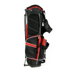 Affinity ZLS Stand Golf Bag Black/Red 7 Affinity ZLS Stand Golf Bag Black/Red -Golf Equipment Library a08824 side view