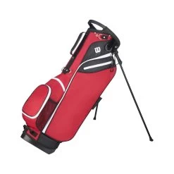 Wilson Staff "W" Carry Golf Bag -Golf Equipment Library b3585ff873d67393a75d70c2906c6b2190d82849 WGB3309RD W CARRY RED v2
